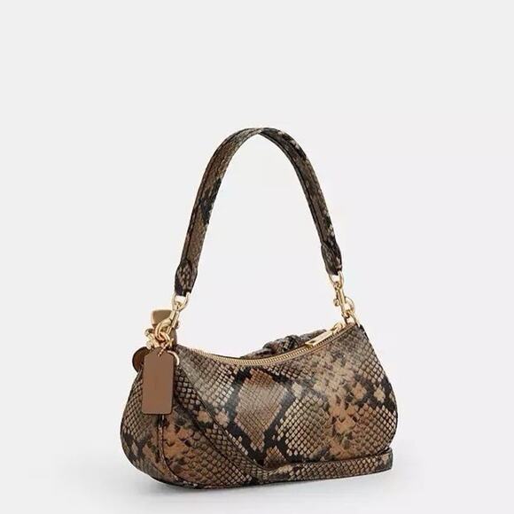 NWT Coach Ashton Bag Snake Print Leather CCE38 Mushroom Multi - Picture 14 of 14